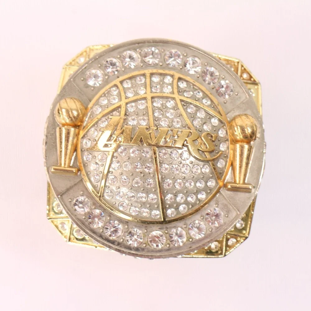 2010 Los Angeles Lakers NBA Championship Paperweight Ring Ticket Holder Prize